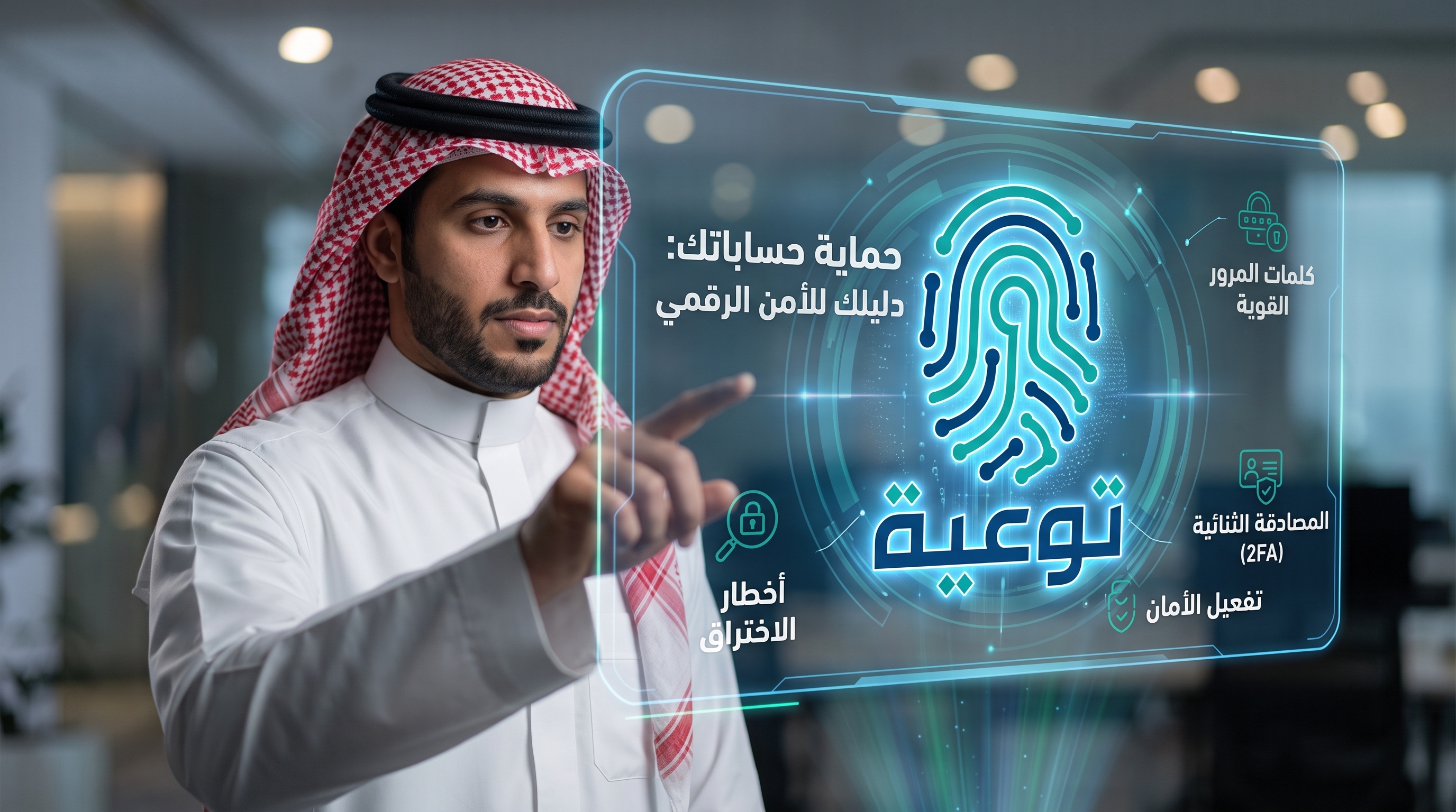 كلمات المرور والمصادقة الثنائية - درعك الرقمي