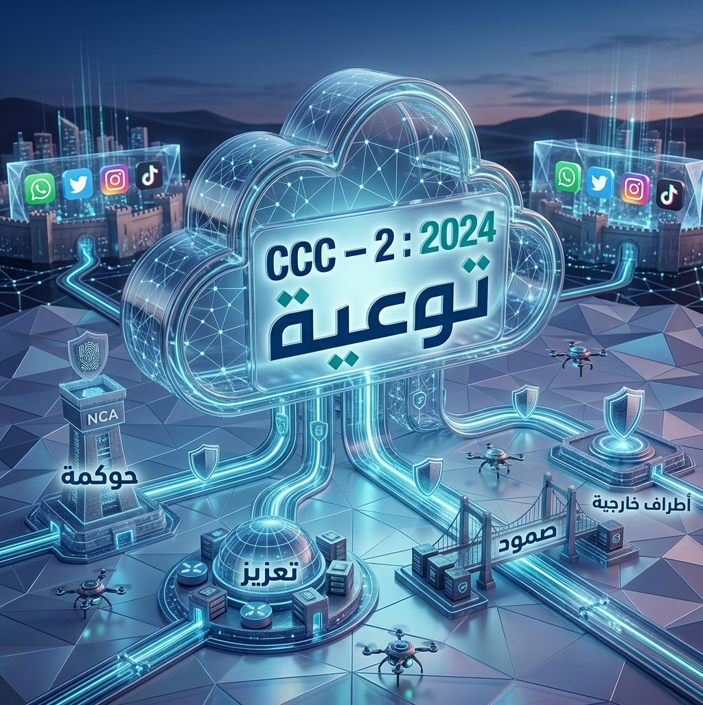 الهيئة الوطنية للأمن السيبراني تحدّث ضوابط الأمن السيبراني للحوسبة السحابية (CCC – 2 : 2024)